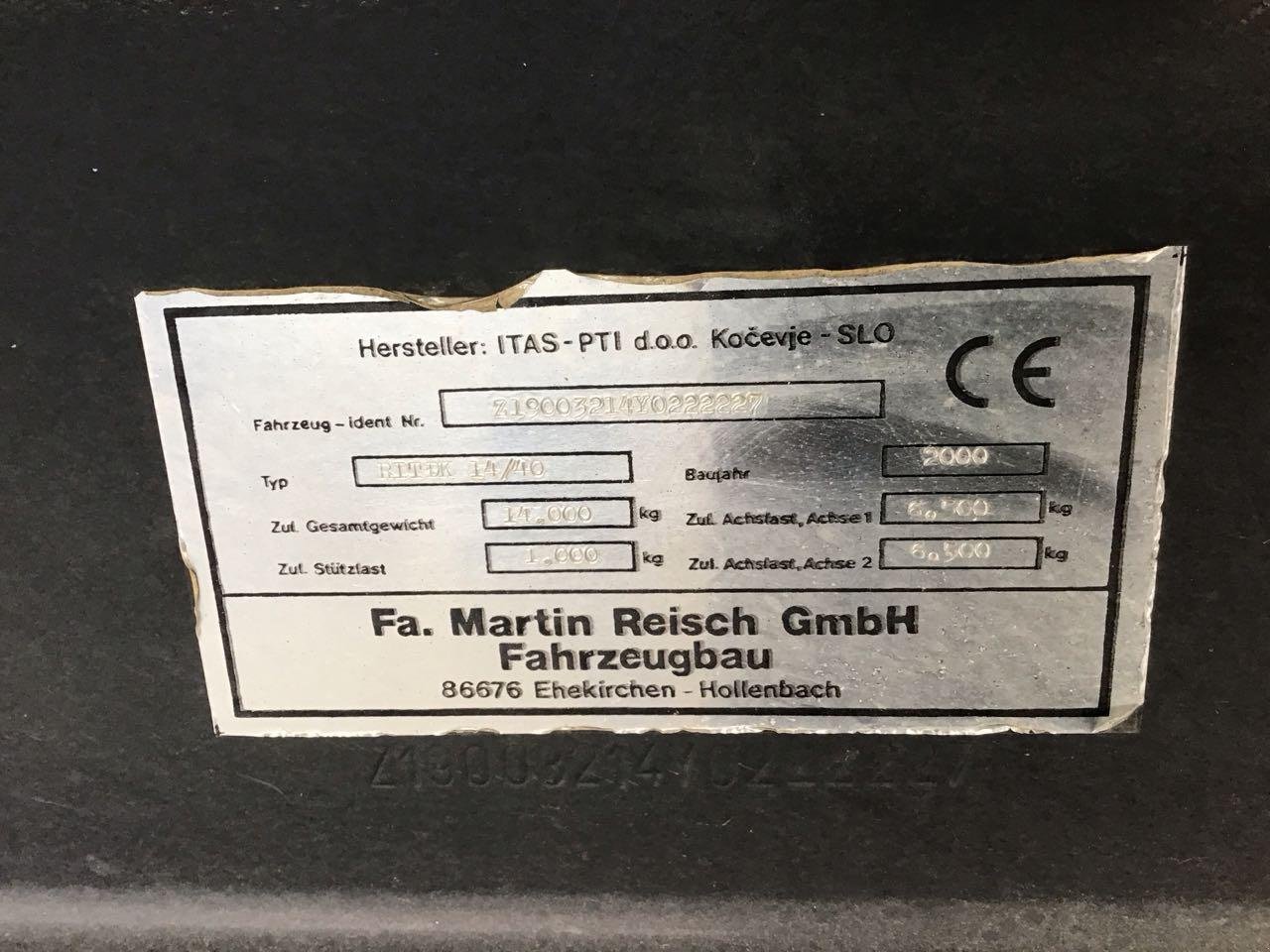 Kipper des Typs Reisch RITDK 14/40, Gebrauchtmaschine in Burgbernheim (Bild 4)