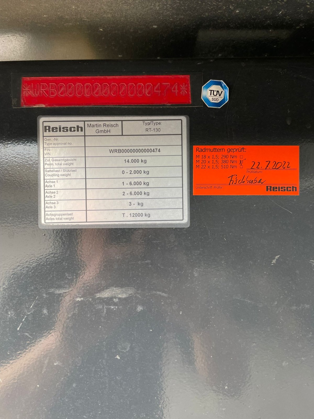 Kipper от тип Reisch RT 130, Neumaschine в Velburg (Снимка 7)