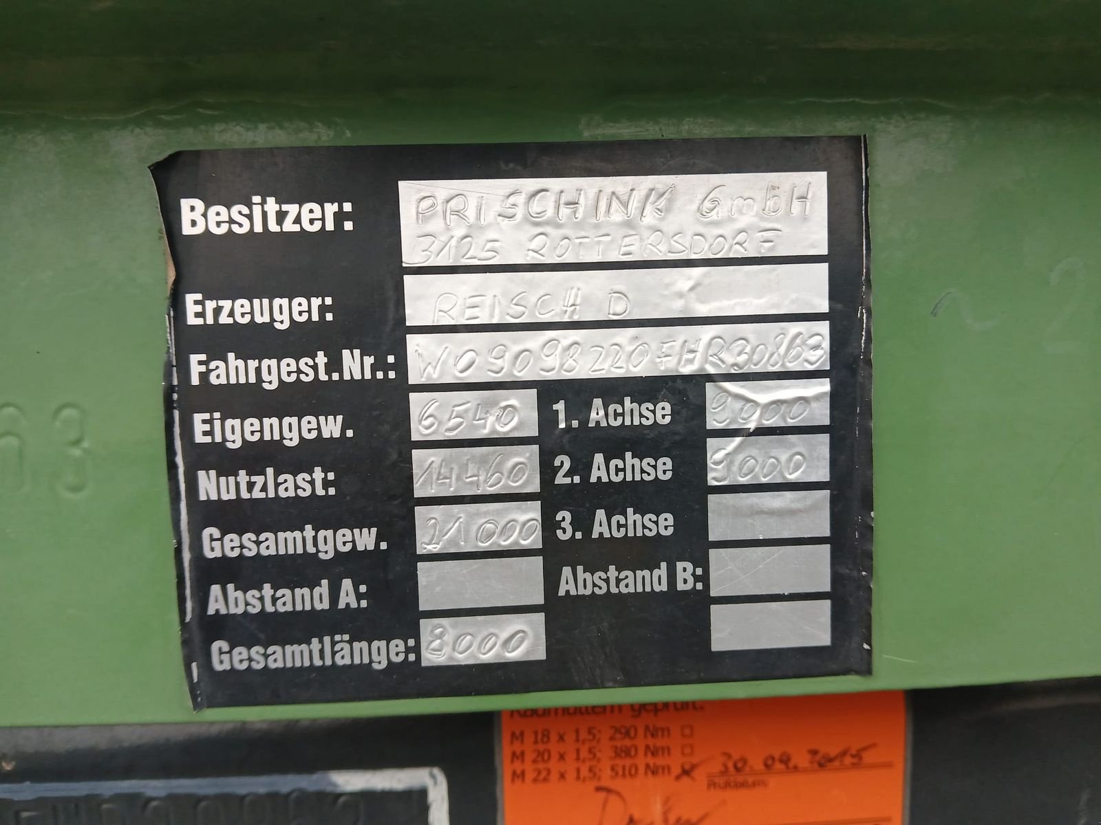 Kipper of the type Reisch RTWK 200, Gebrauchtmaschine in Obritzberg (Picture 6)