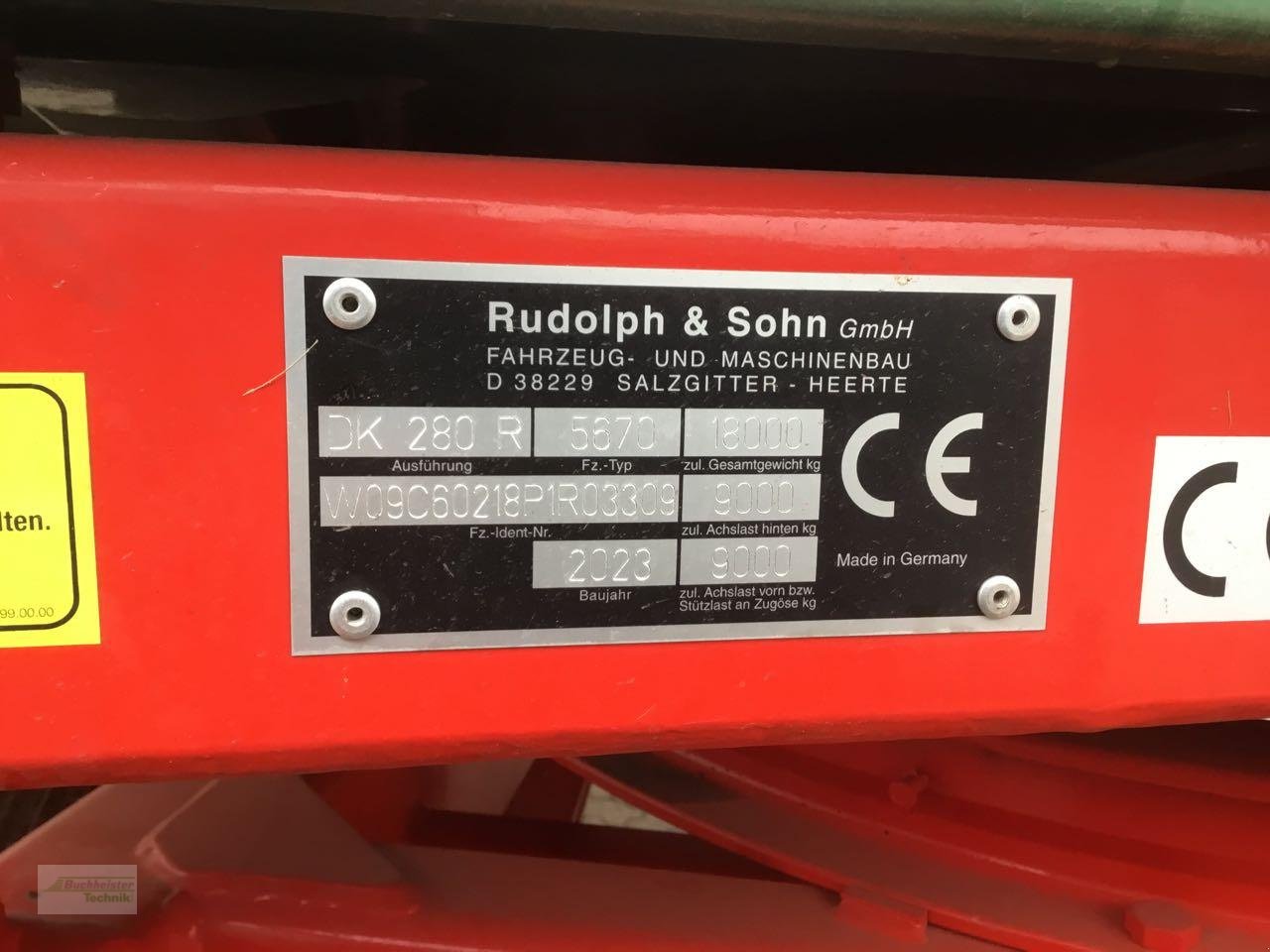 Kipper типа Rudolph DK280R, Gebrauchtmaschine в Hess.Oldendorf (Фотография 5)