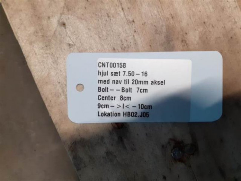 Kipper typu Sonstige 16"   7.50-16, Gebrauchtmaschine v Hemmet (Obrázek 2)