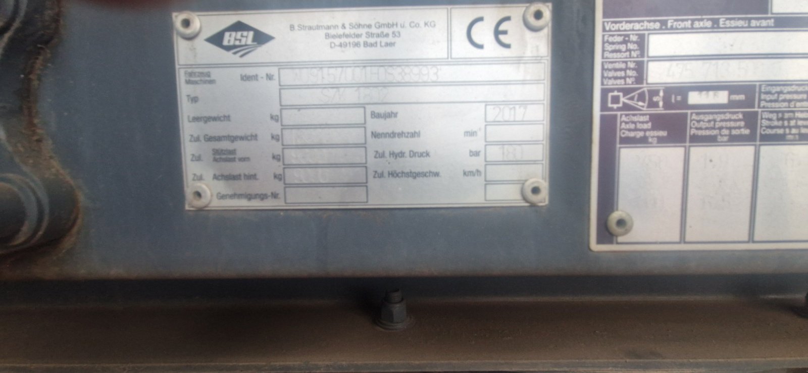 Kipper of the type Strautmann 1802 H, Gebrauchtmaschine in Ehrenburg (Picture 1)