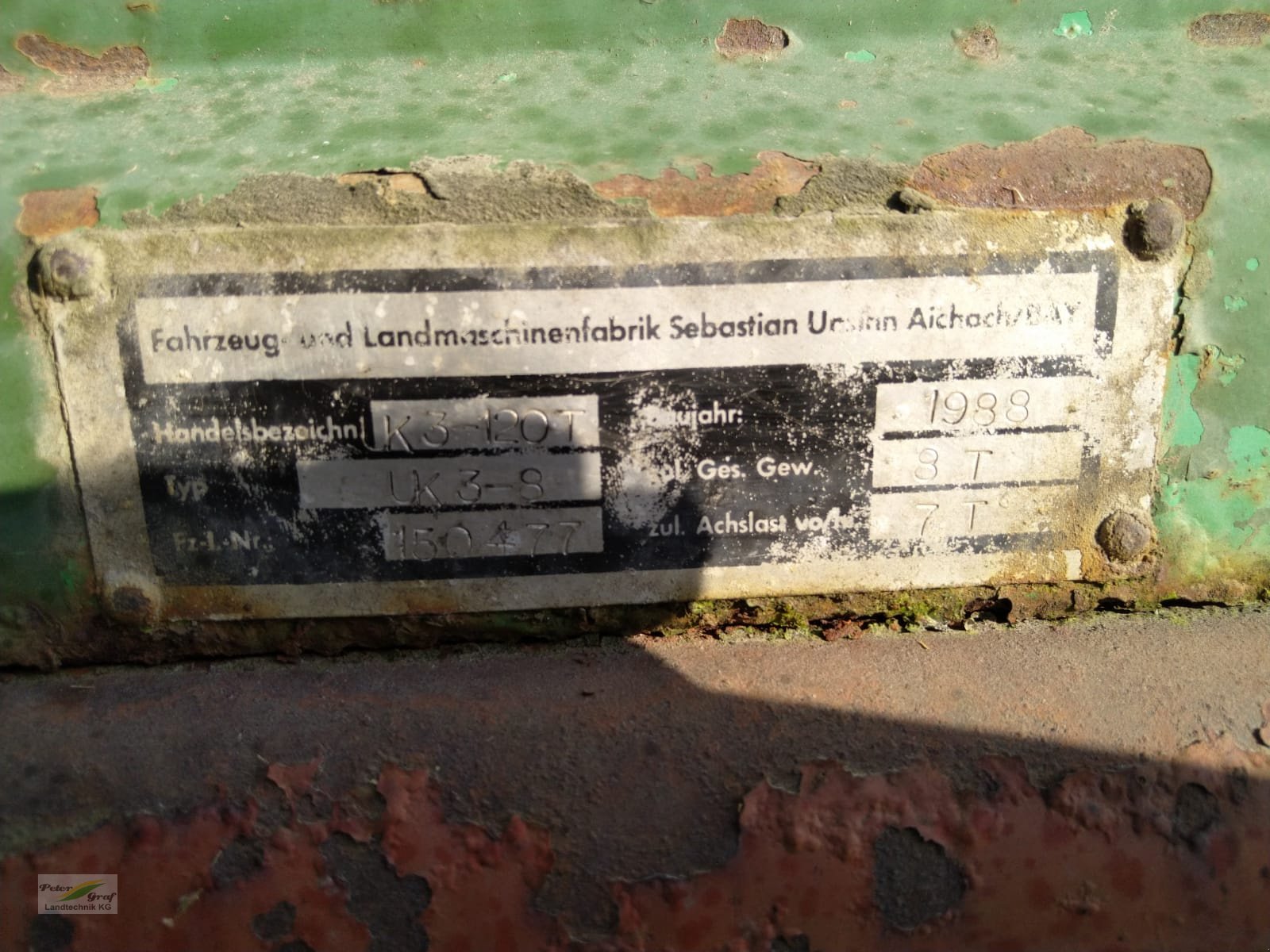 Kipper of the type Unsinn UK 3-120T, Gebrauchtmaschine in Pegnitz-Bronn (Picture 10)