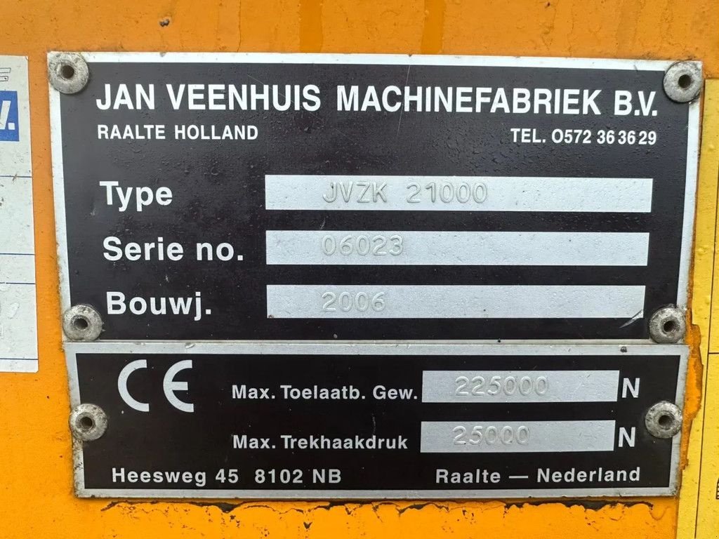 Kipper of the type Veenhuis JVSK 21000 Grond dumper Kipper, Gebrauchtmaschine in Ruinerwold (Picture 9)