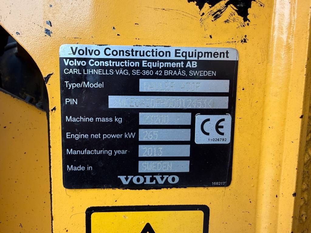 Kipper du type Volvo A30F, Gebrauchtmaschine en Venlo (Photo 8)
