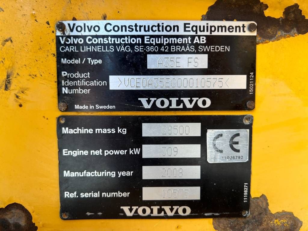 Kipper типа Volvo A35E FS, Gebrauchtmaschine в Venlo (Фотография 11)