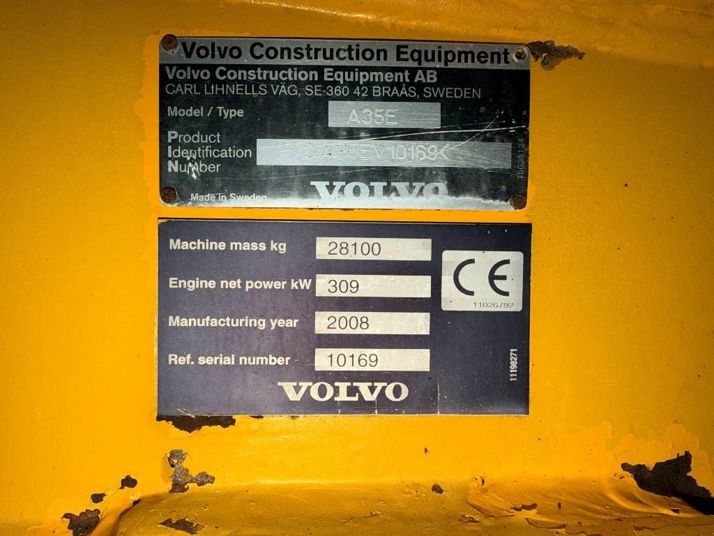 Kipper типа Volvo A35E, Gebrauchtmaschine в Venlo (Фотография 2)