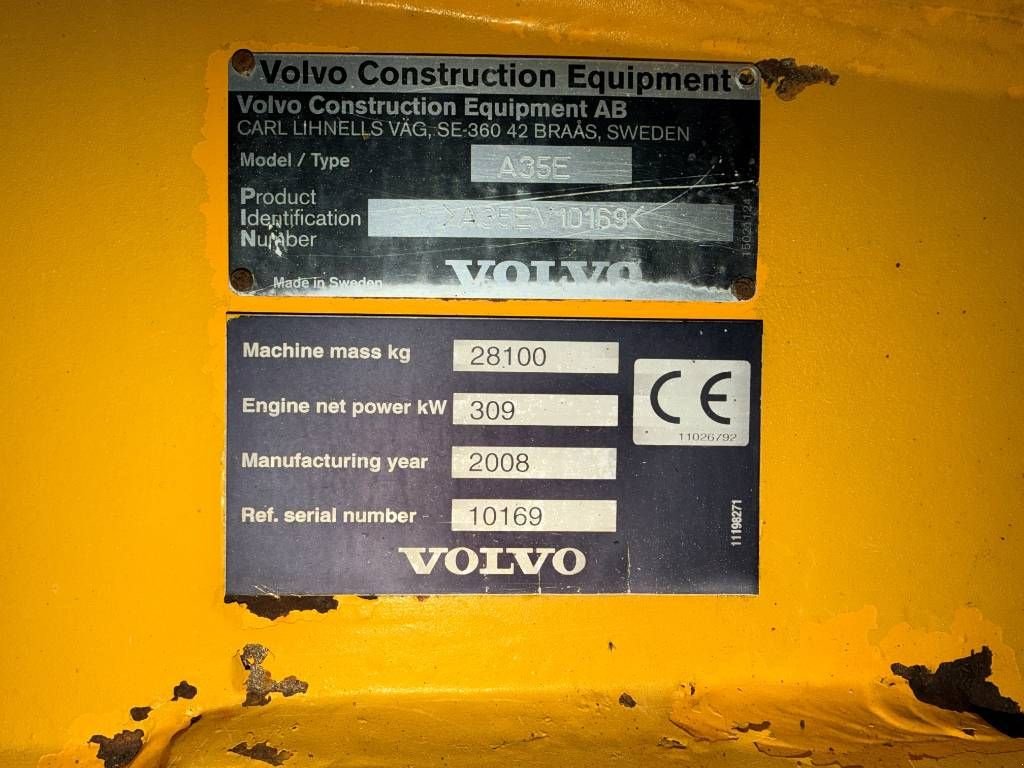 Kipper типа Volvo A35E, Gebrauchtmaschine в Venlo (Фотография 2)
