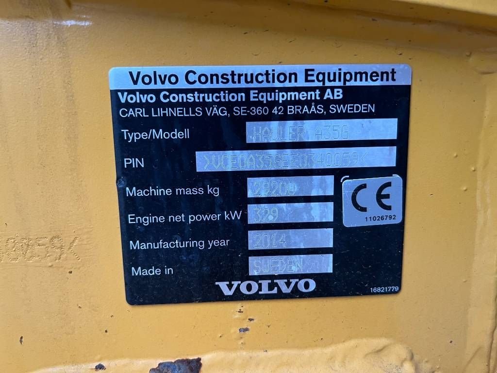 Kipper типа Volvo A35G, Gebrauchtmaschine в Venlo (Фотография 9)