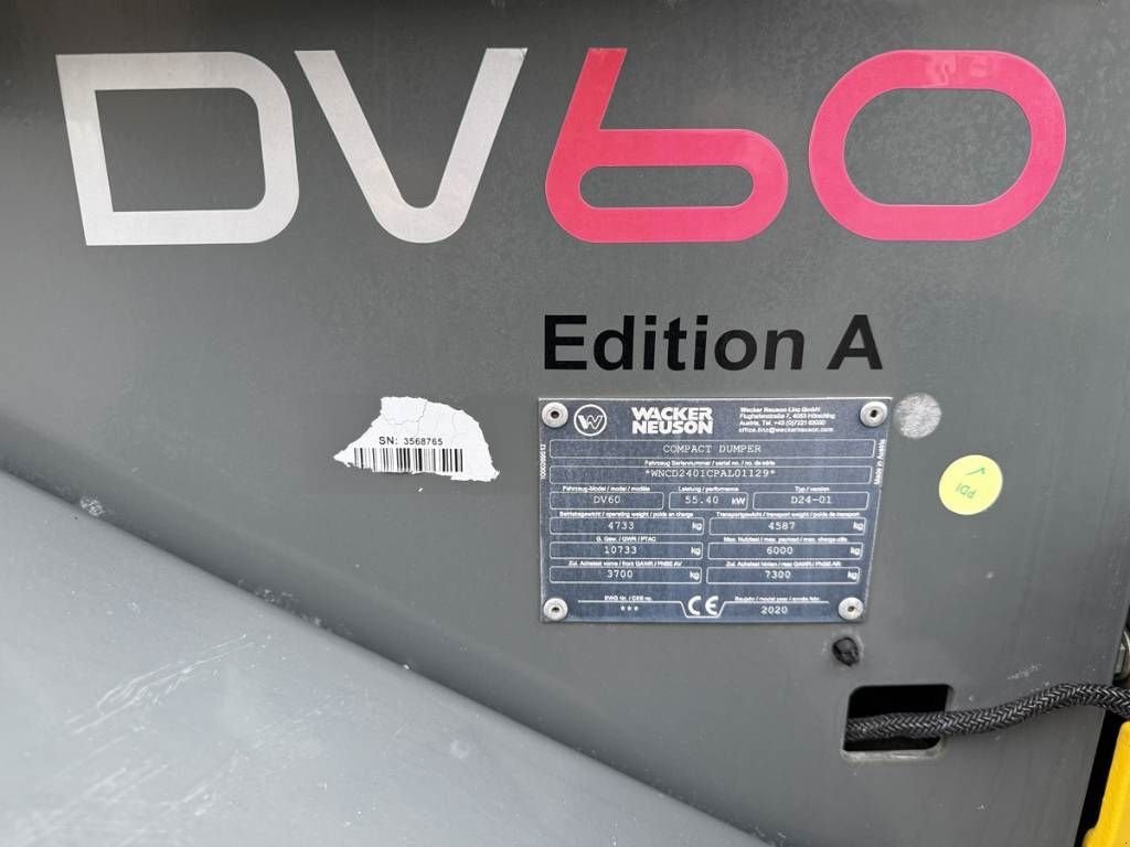 Kipper типа Wacker Neuson DV 60, Gebrauchtmaschine в Luttenberg (Фотография 9)