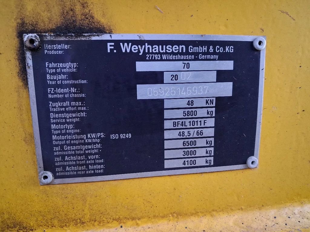 Knickgelenkte Baggerlader типа Atlas 70 shovel/lader, Gebrauchtmaschine в Lunteren (Фотография 8)