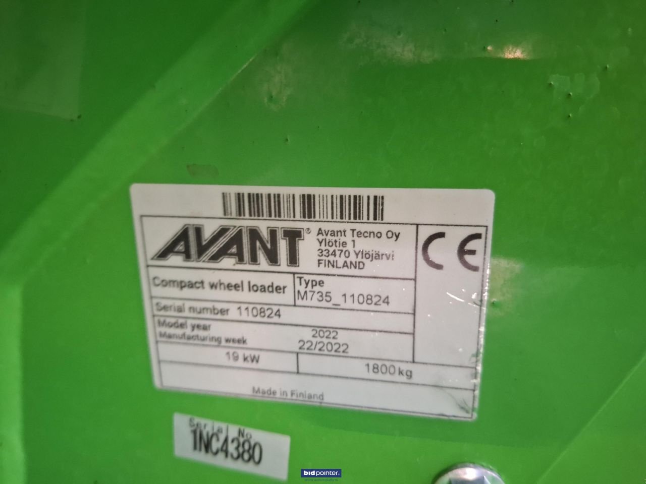 Knickgelenkte Baggerlader tipa Avant 735 TDL, Gebrauchtmaschine u Deurne (Slika 6)