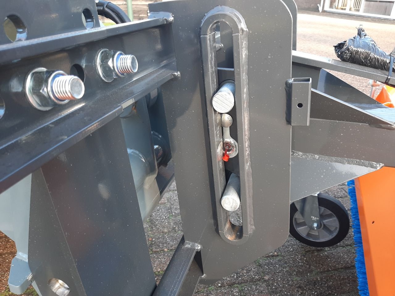 Knickgelenkte Baggerlader des Typs Padagas veegborstel voor GiANT 1.45m, Neumaschine in Hardegarijp (Bild 9)