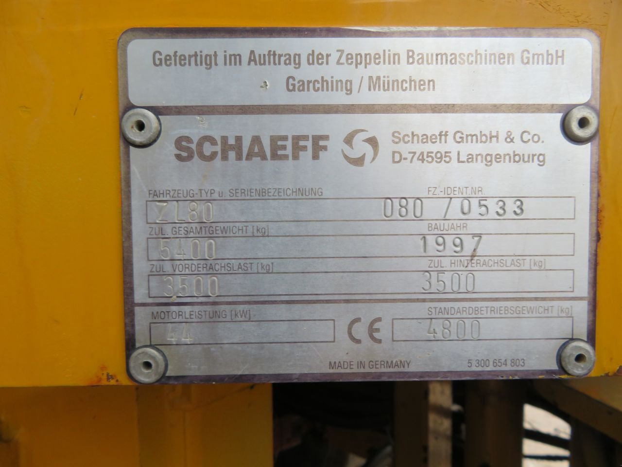 Knickgelenkte Baggerlader des Typs Schaeff zl80, Gebrauchtmaschine in Barneveld (Bild 3)