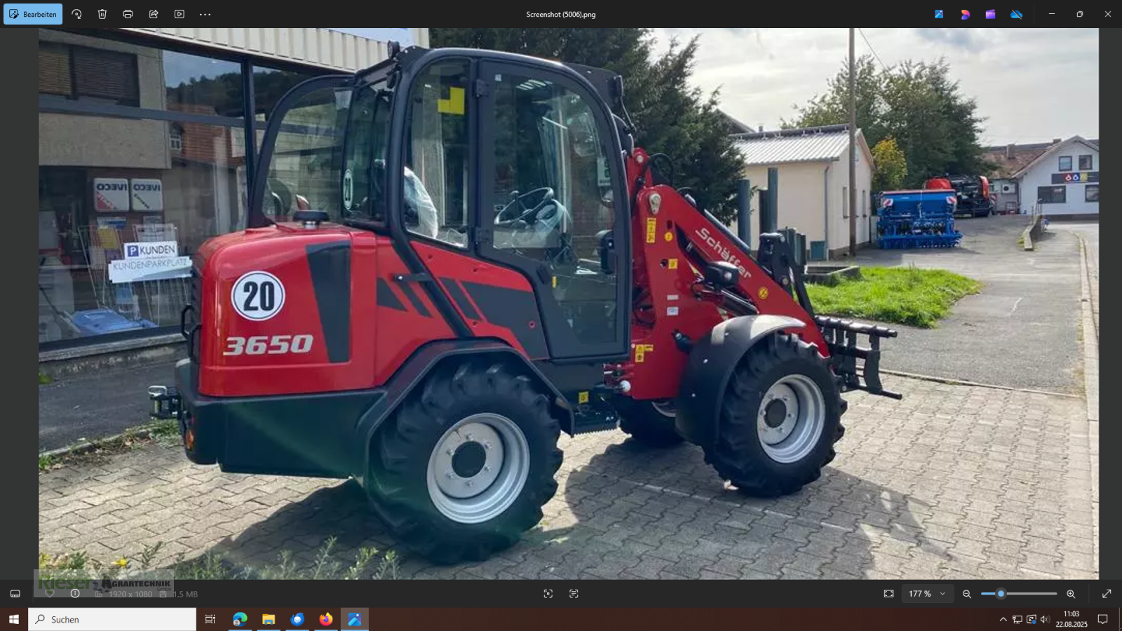 Knickgelenkte Baggerlader a típus Schäffer 3650 Vollkabine, Hubkraft 2000 kg, Neumaschine ekkor: Nördlingen (Kép 1)