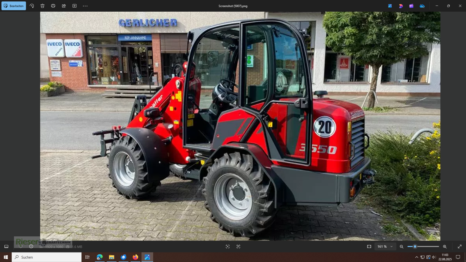 Knickgelenkte Baggerlader a típus Schäffer 3650 Vollkabine, Hubkraft 2000 kg, Neumaschine ekkor: Nördlingen (Kép 2)