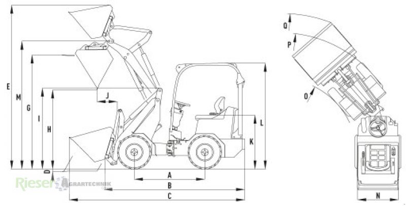 Knickgelenkte Baggerlader a típus Schäffer 3650 Vollkabine, Hubkraft 2000 kg, Neumaschine ekkor: Nördlingen (Kép 10)