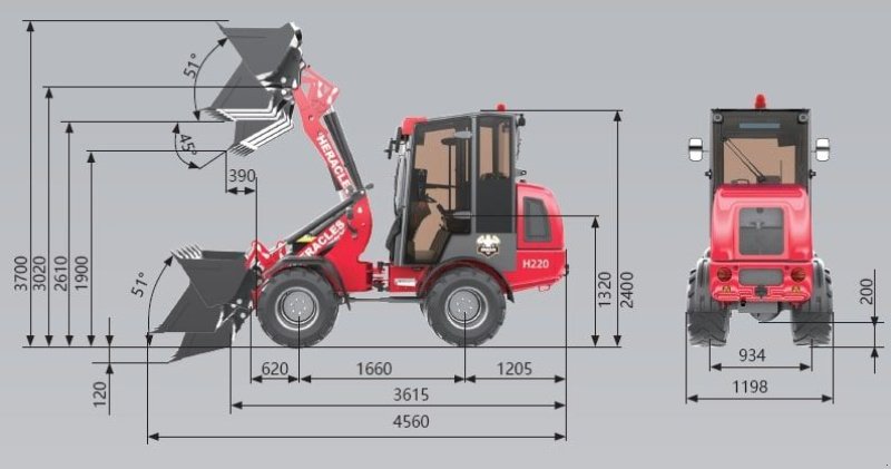 Knickgelenkte Baggerlader of the type Sonstige Heracles H220 Pro, Neumaschine in Breda (Picture 10)