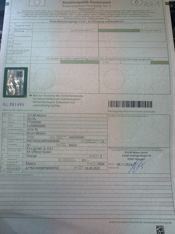 Kommunalfahrzeug tip EVUM aCar, Neumaschine in Extertal (Poză 11)