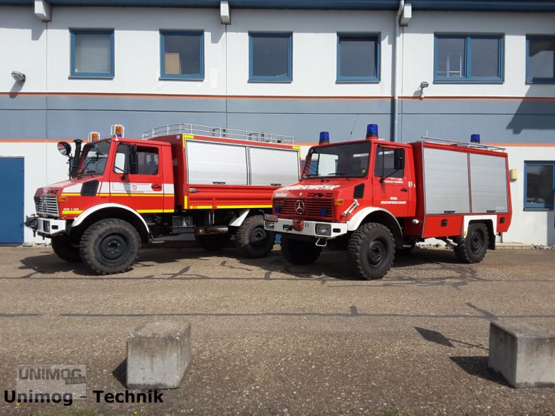 Kommunalfahrzeug des Typs Mercedes-Benz Unimog Feuerwehr Agrar Kran, Gebrauchtmaschine in Merklingen (Bild 1)