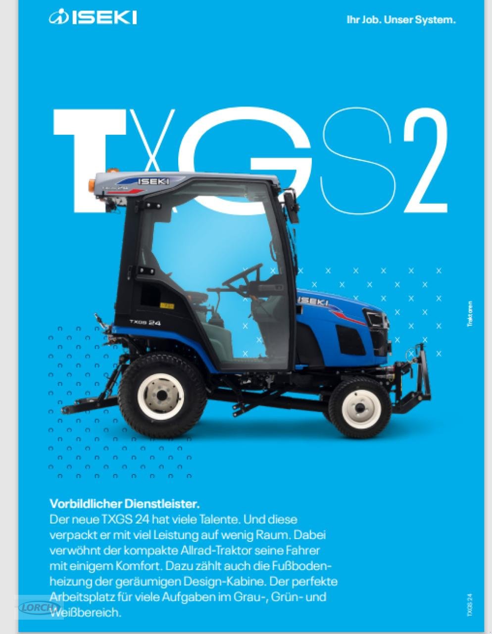 Kommunaltraktor des Typs Iseki TXGS24, Neumaschine in Trochtelfingen (Bild 7)