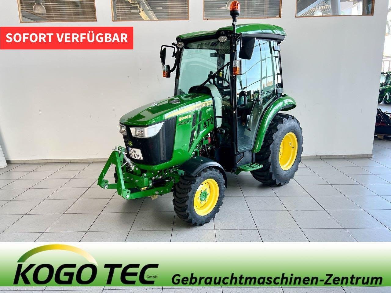 Kommunaltraktor des Typs John Deere 3046R, Mietmaschine in Beckum (Bild 1)