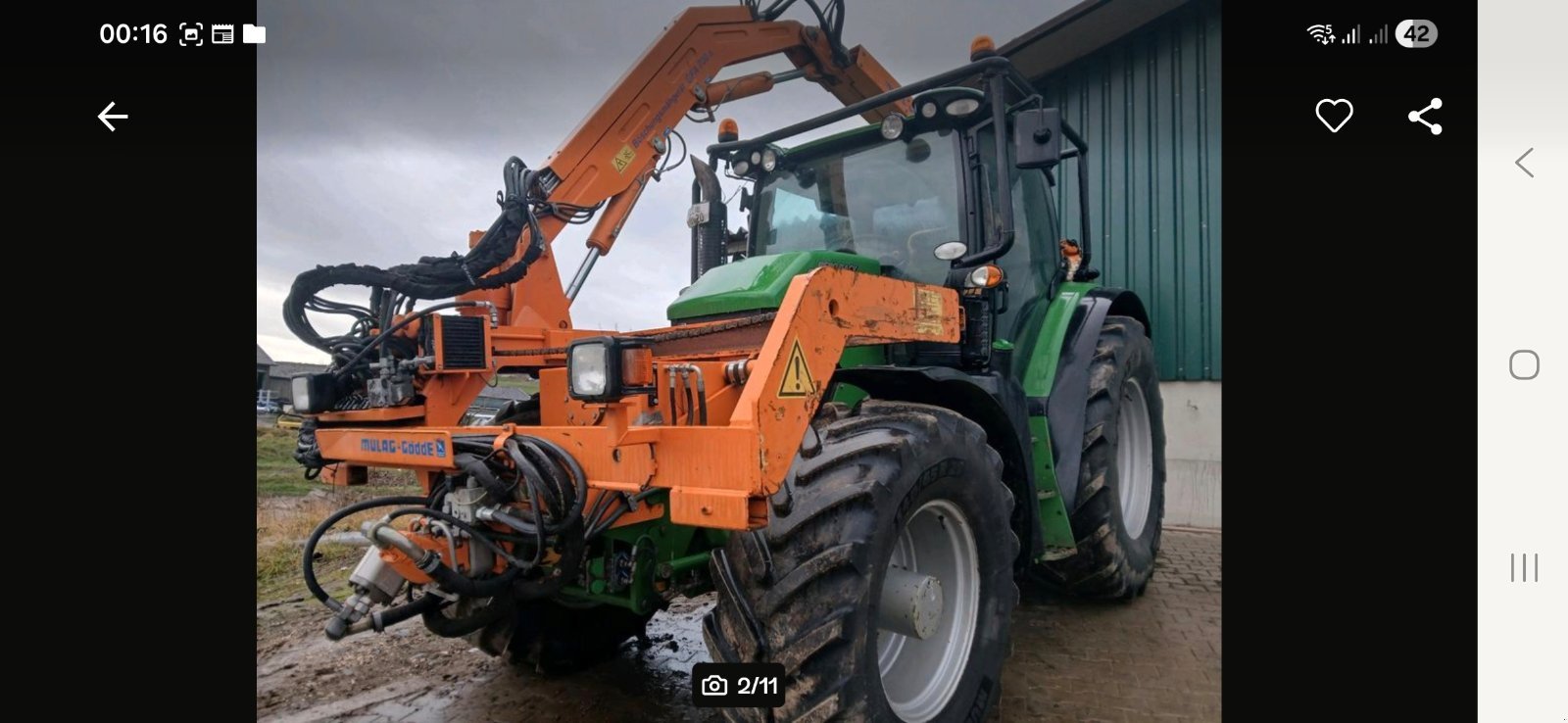Kommunaltraktor от тип John Deere Rebo Rack, Gebrauchtmaschine в Tannhausen (Снимка 2)