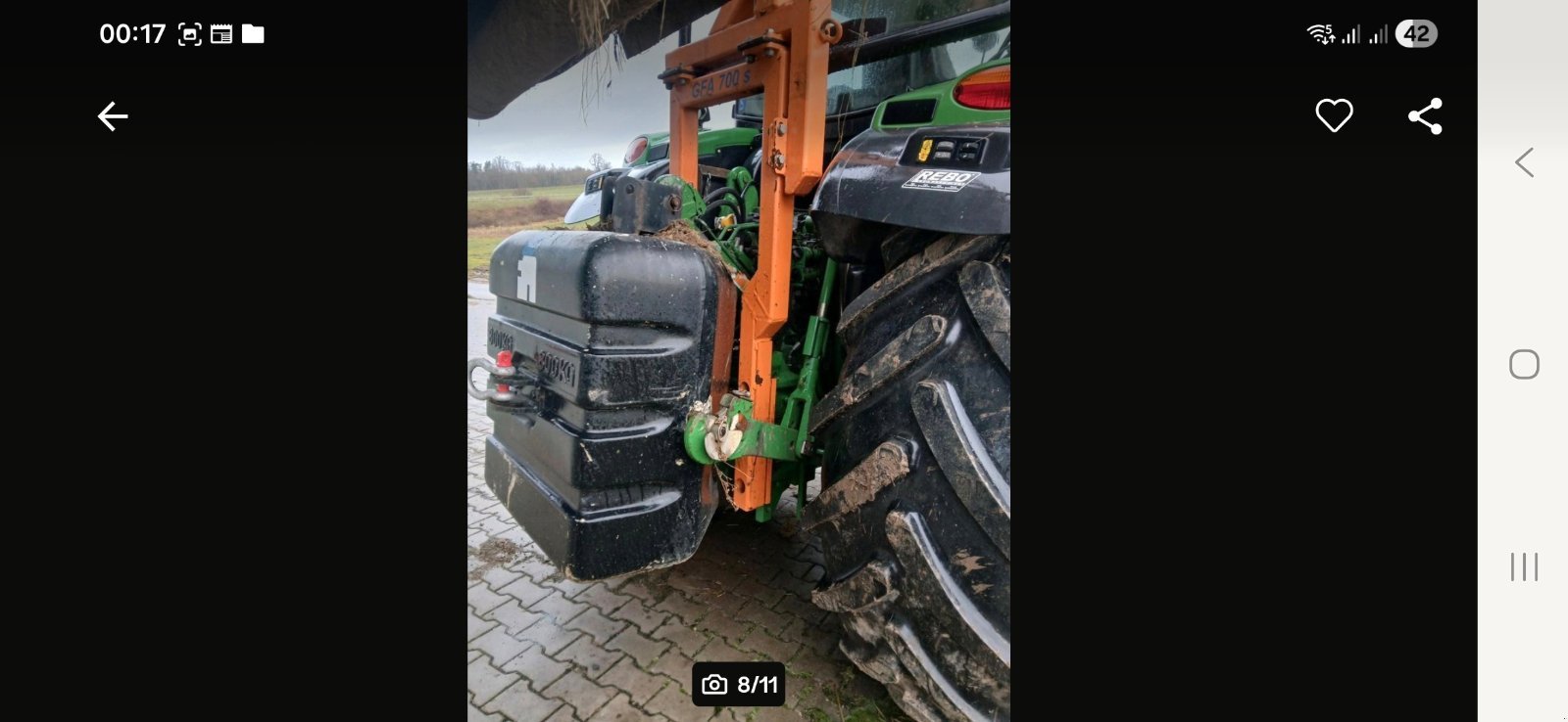 Kommunaltraktor от тип John Deere Rebo Rack, Gebrauchtmaschine в Tannhausen (Снимка 9)