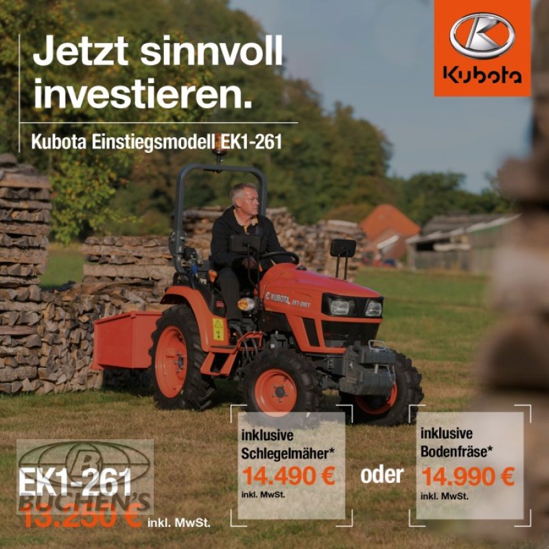 Kommunaltraktor typu Kubota EK1-261, Neumaschine v Olpe (Obrázek 3)