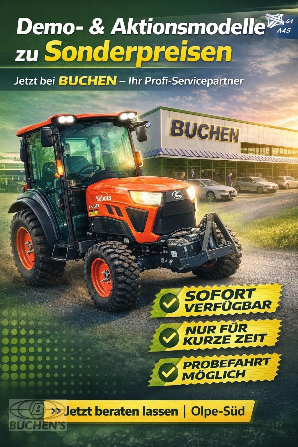 Kommunaltraktor tipa Kubota LX351 CAB, Neumaschine u Olpe (Slika 1)