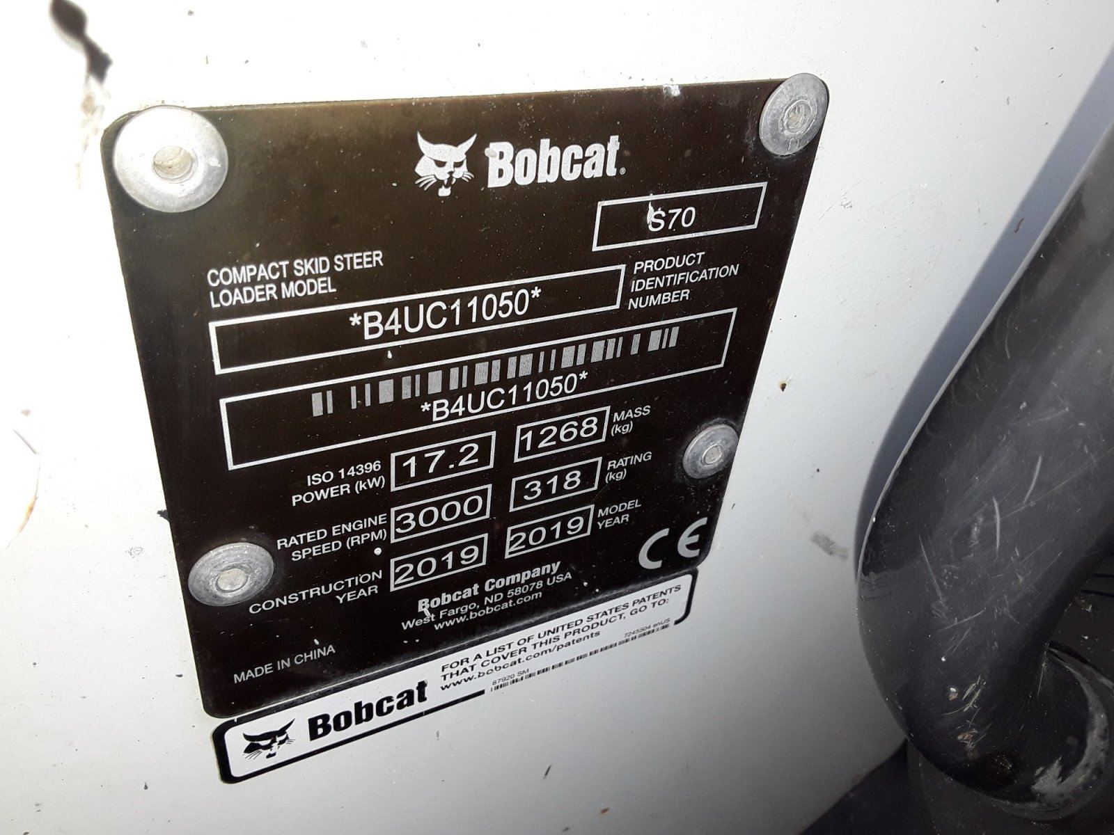 Kompaktlader van het type Bobcat S 70, Gebrauchtmaschine in Haidmühle (Foto 3)