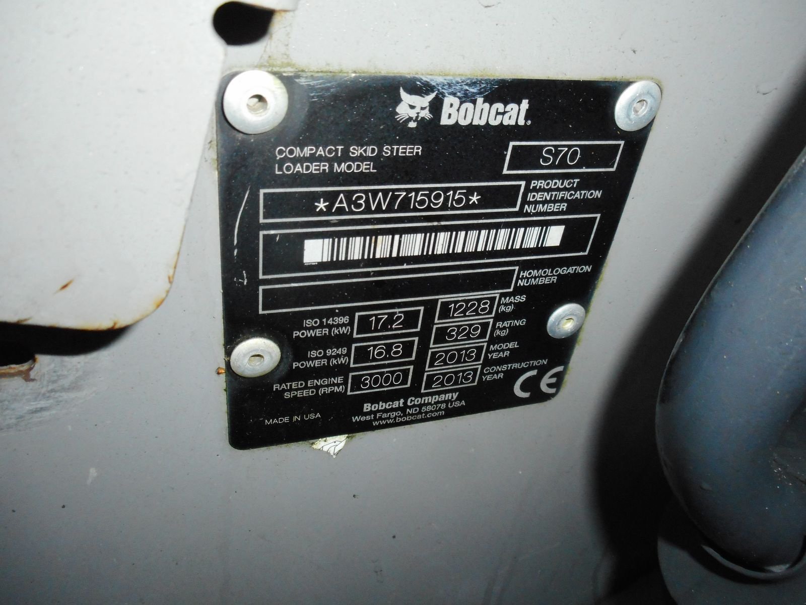 Kompaktlader tipa Bobcat S70 ( 1.270kg )  NEUE REIFEN, Gebrauchtmaschine u St. Nikolai ob Draßling (Slika 7)