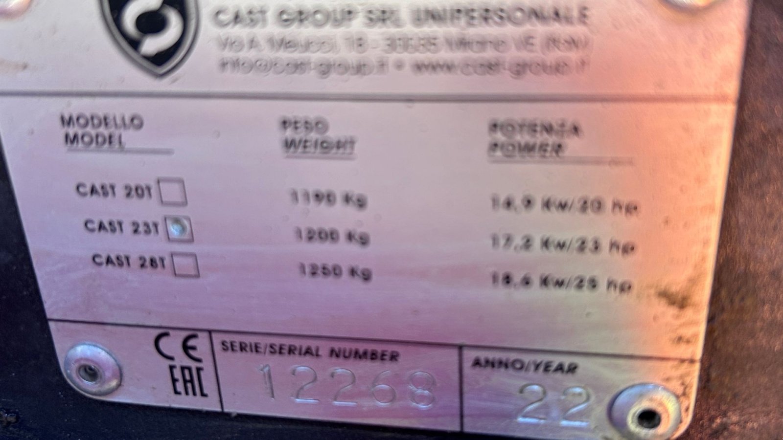Kompaktlader typu Cast Group 23 T 23T, Gebrauchtmaschine w Suldrup (Zdjęcie 8)