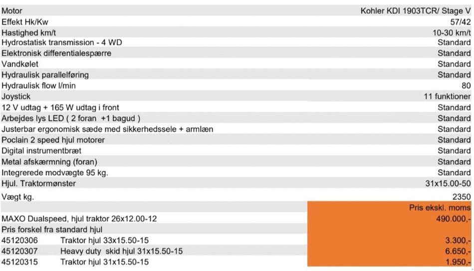 Kompaktlader от тип Cast Group Maxo 57 Dual Speed, Gebrauchtmaschine в Vrå (Снимка 11)