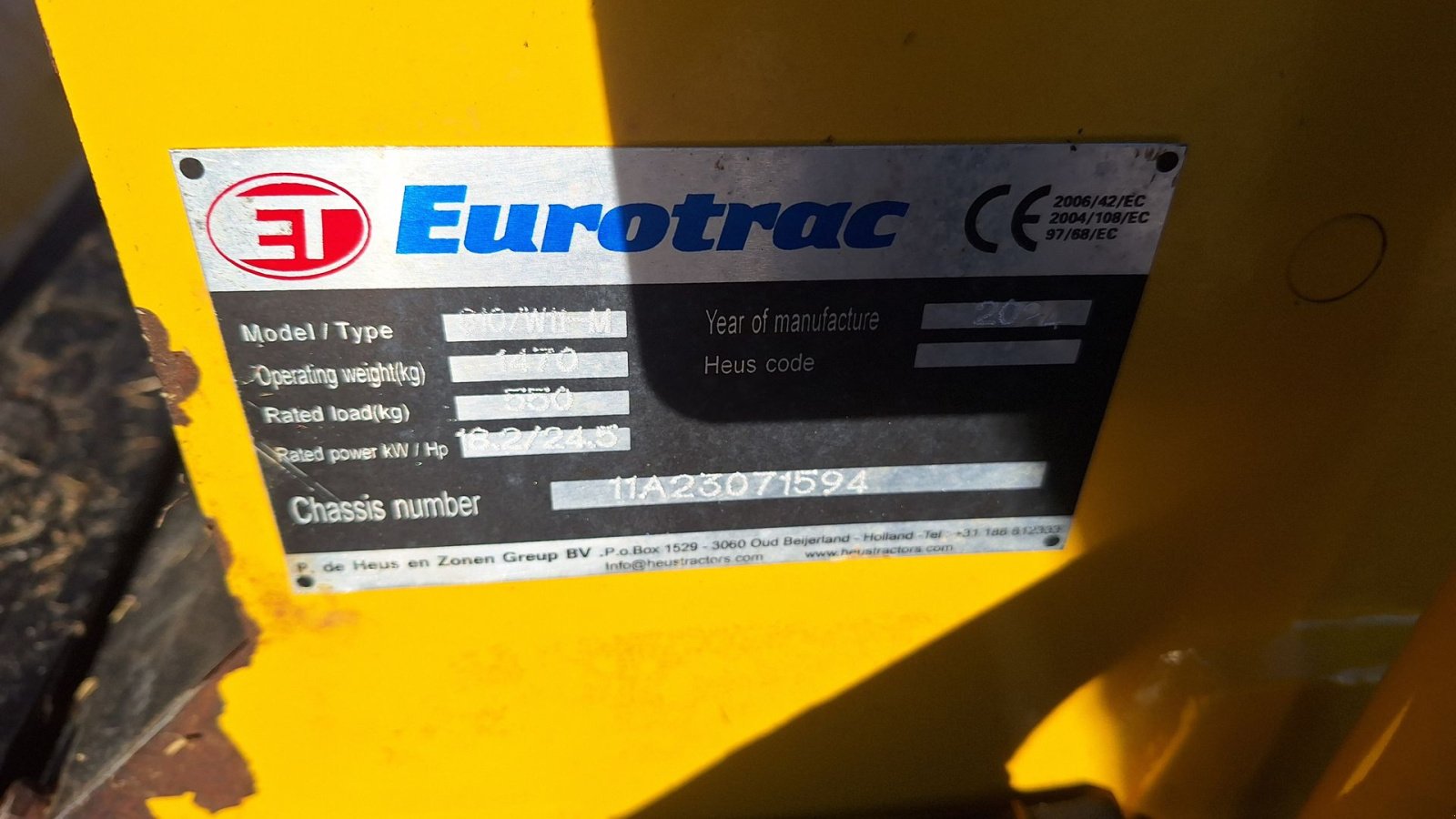 Kompaktlader of the type Eurotrac W11, Gebrauchtmaschine in Rødekro (Picture 8)