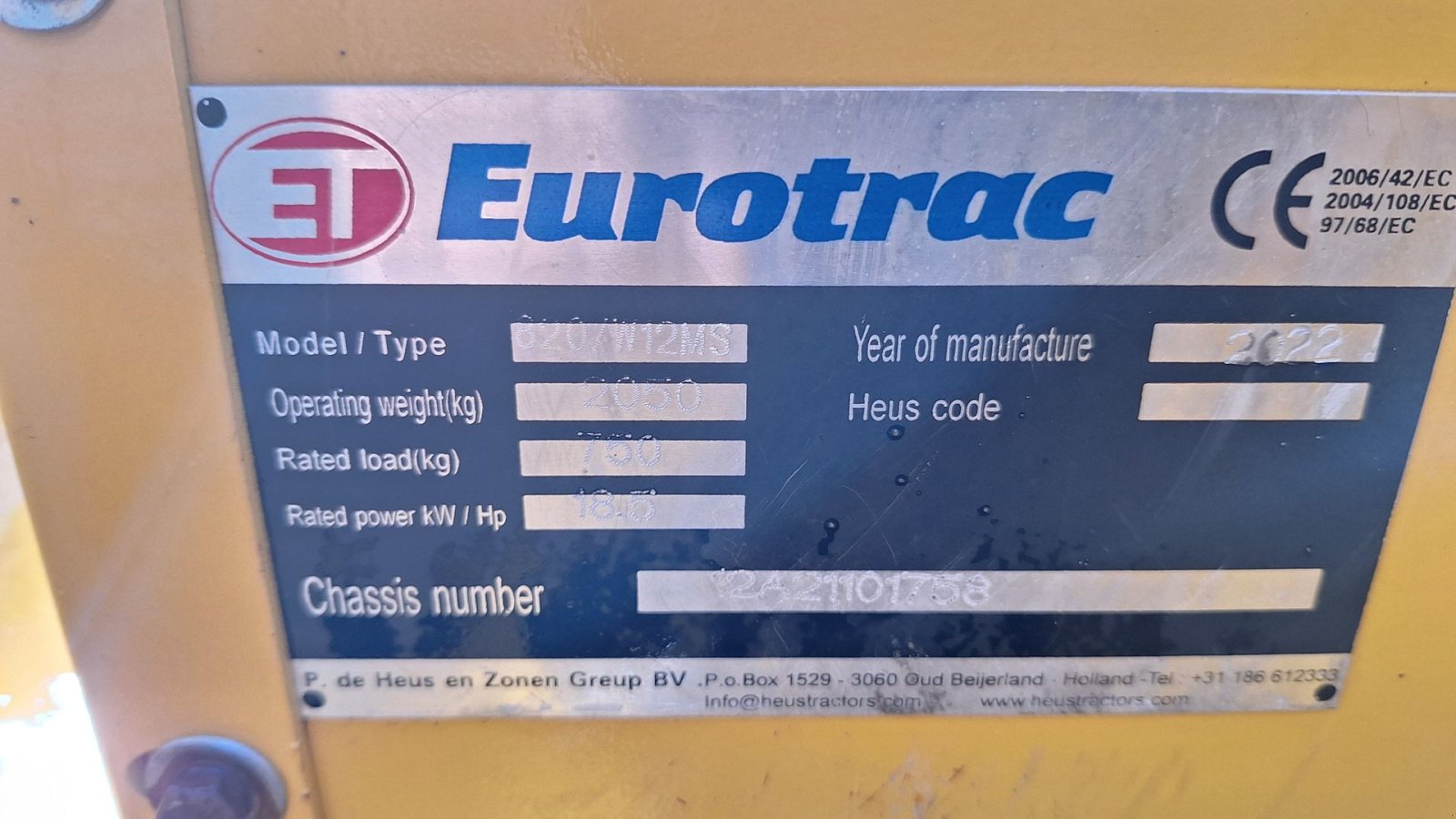 Kompaktlader типа Eurotrac W12, Gebrauchtmaschine в Rødekro (Фотография 12)