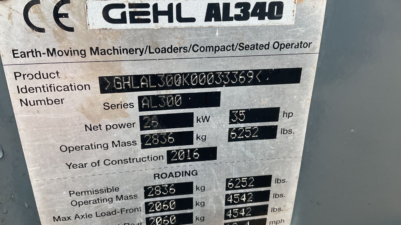 Kompaktlader van het type Gehl AL 340, Gebrauchtmaschine in Bording (Foto 2)