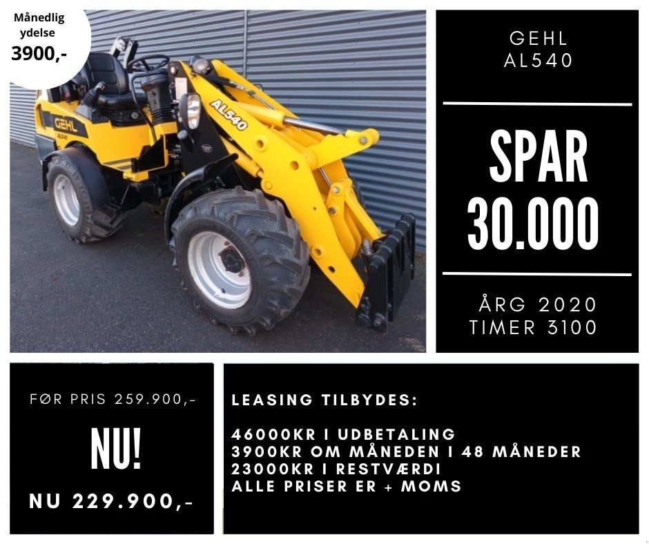 Kompaktlader of the type Gehl al540, Gebrauchtmaschine in Fårevejle (Picture 1)