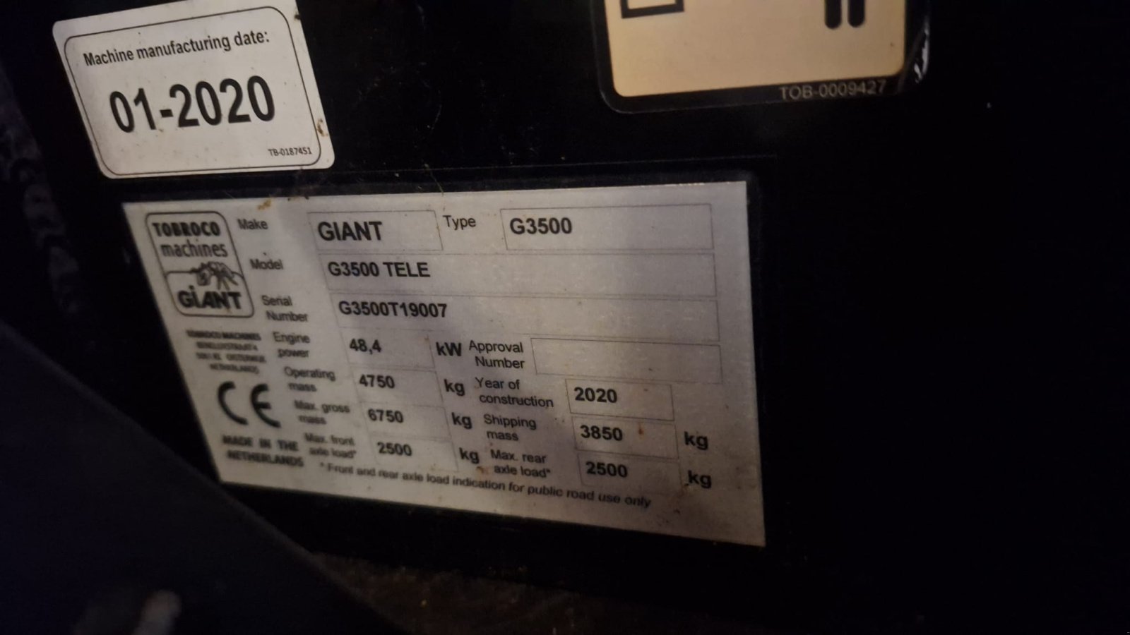 Kompaktlader typu GiANT G 3500, Gebrauchtmaschine w Vorderweissenbach (Zdjęcie 3)