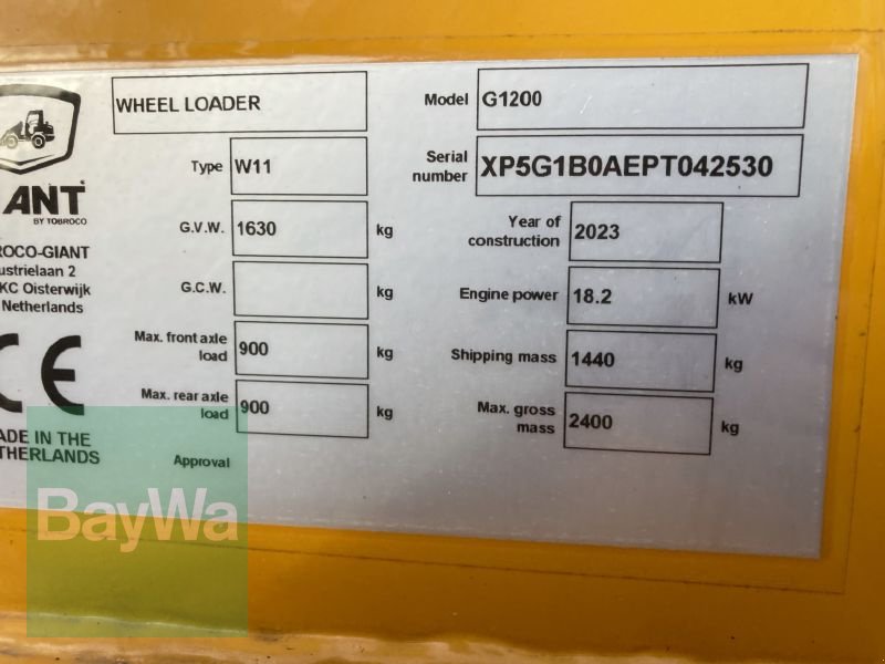 Kompaktlader van het type GiANT G1200 GIANT HOFLADER, Neumaschine in Babenhausen (Foto 9)