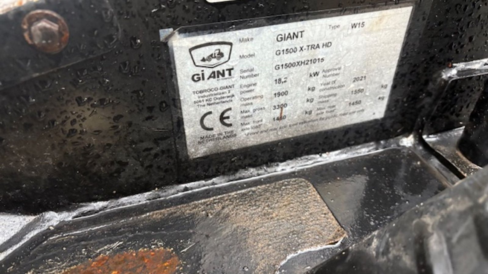 Kompaktlader typu GiANT G1500 HD 3. OG 4. FUNKTION FØRT FREM. SKOVL OG GAFLER, Gebrauchtmaschine v Dronninglund (Obrázek 5)