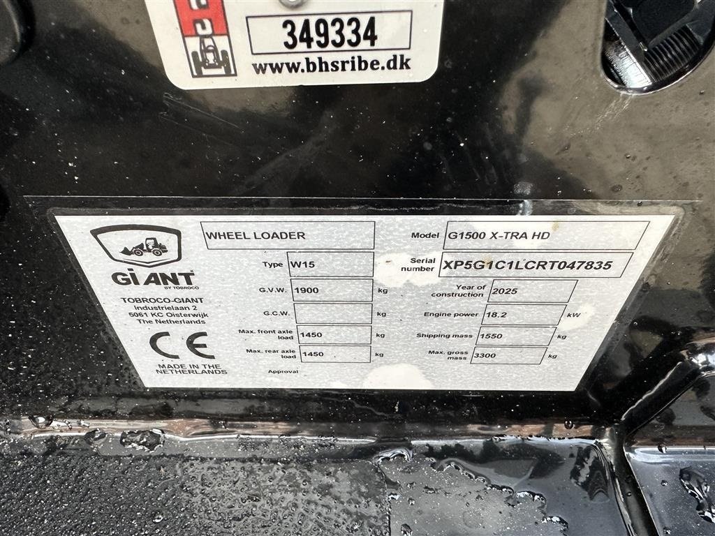 Kompaktlader des Typs GiANT G1500 HD X-Tra, Gebrauchtmaschine in Gjerlev J. (Bild 15)
