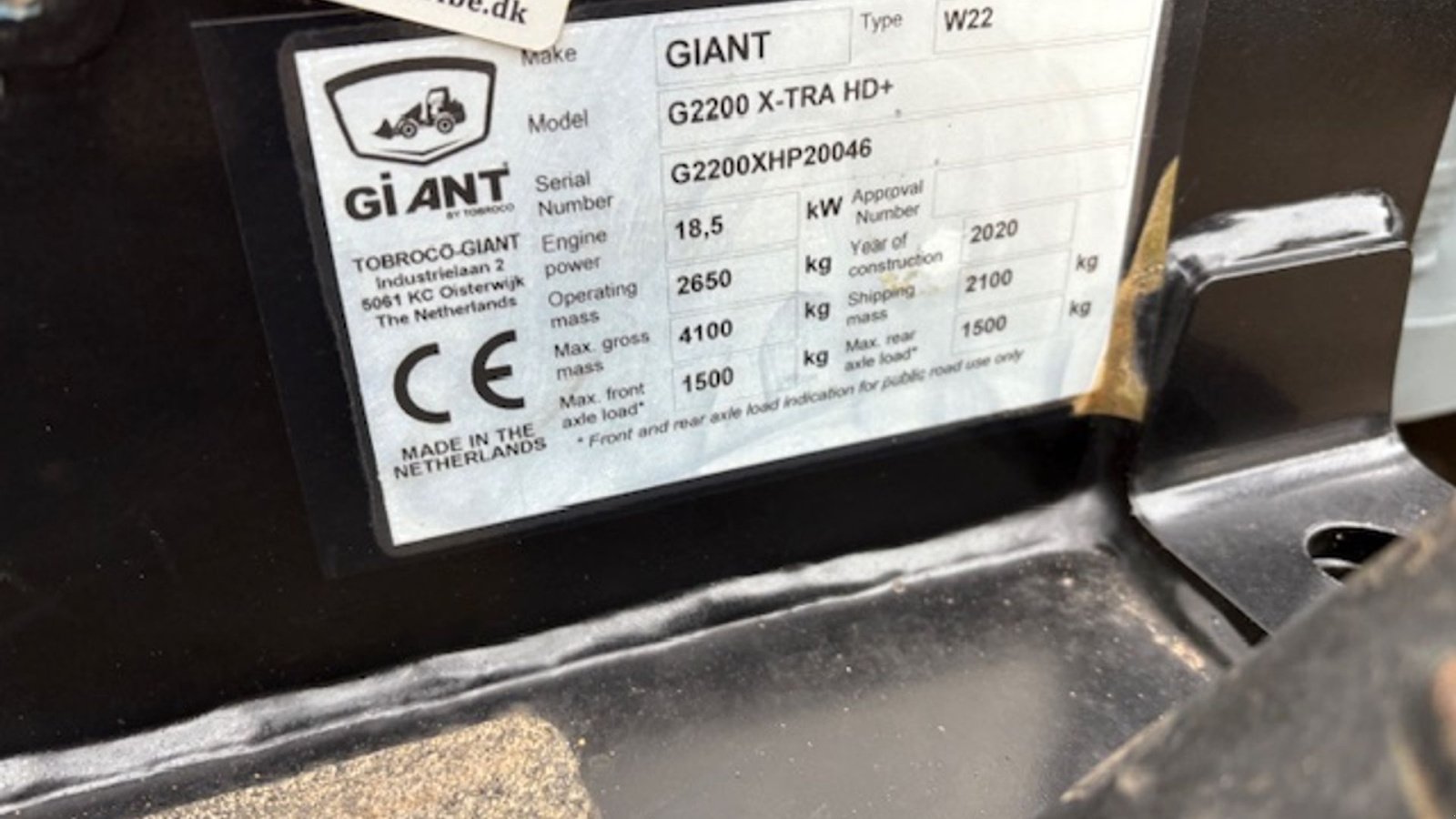 Kompaktlader van het type GiANT G2200E X-tra 3. FUNKTION, HYDRAULISK SKIFT, VEJLYS,SKOVL, GAFLER, Gebrauchtmaschine in Dronninglund (Foto 7)