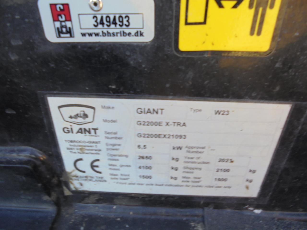 Kompaktlader of the type GiANT G2200EX, Gebrauchtmaschine in Ribe (Picture 18)
