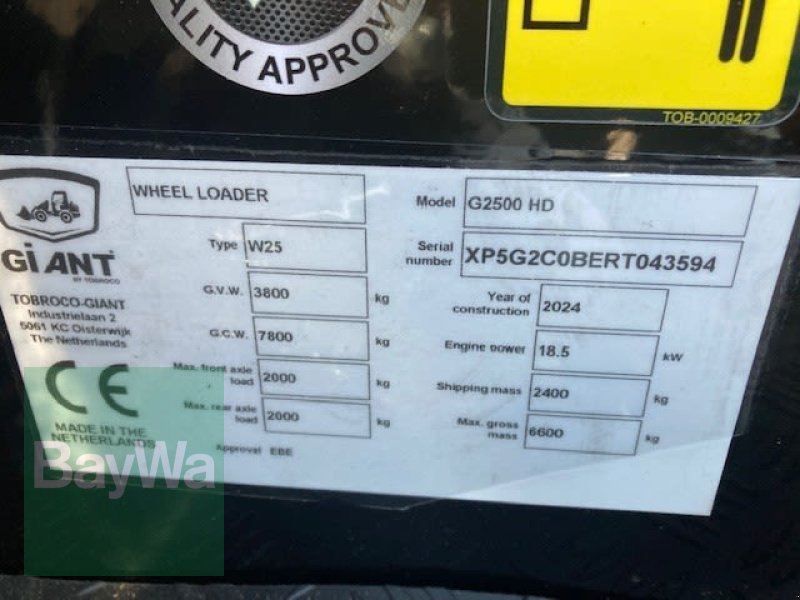 Kompaktlader a típus GiANT G2500 HD, Vorführmaschine ekkor: Sonthofen (Kép 5)