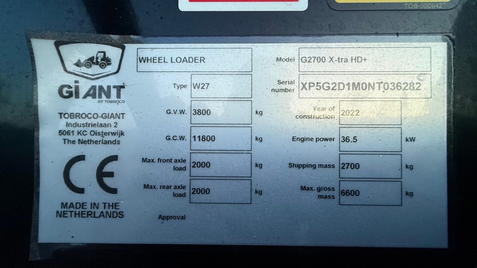 Kompaktlader типа GiANT G2700 HD Plus X-Tra, Gebrauchtmaschine в Gjerlev J. (Фотография 13)