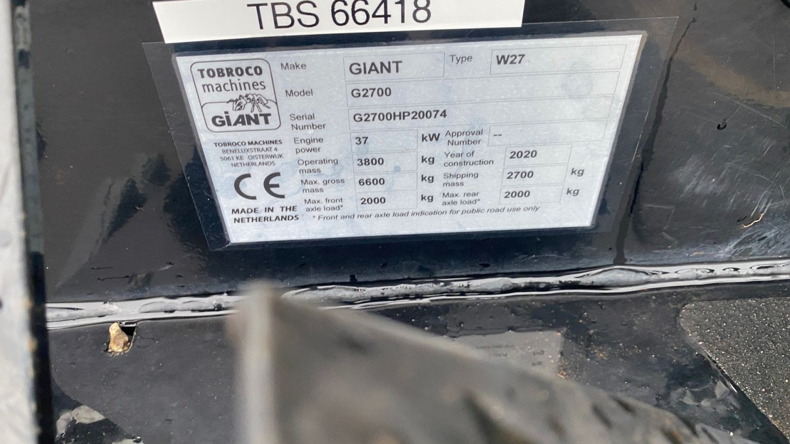 Kompaktlader от тип GiANT G2700 X-TRA HD PLUS, Gebrauchtmaschine в Holstebro (Снимка 7)