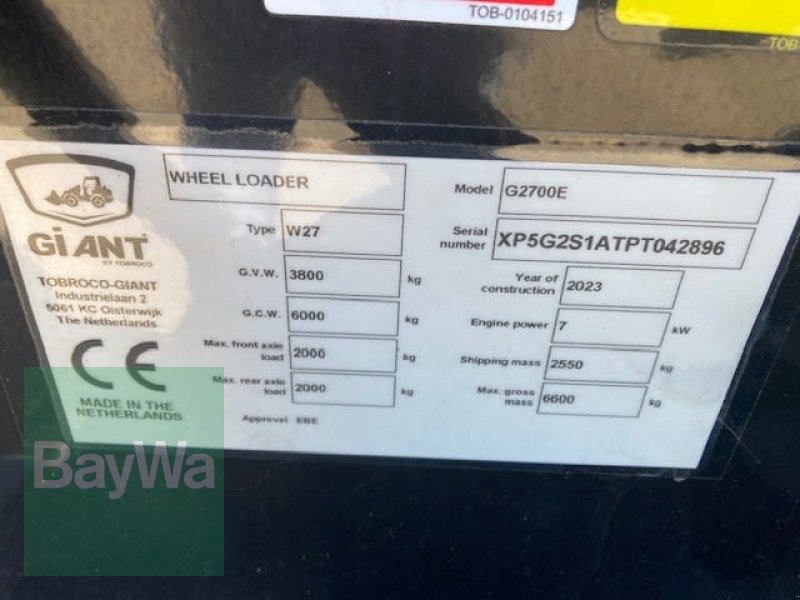 Kompaktlader του τύπου GiANT G2700E, Vorführmaschine σε Sonthofen (Φωτογραφία 5)