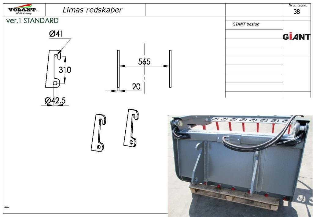Kompaktlader a típus GiANT Pallegafler, Gebrauchtmaschine ekkor: Lintrup (Kép 2)