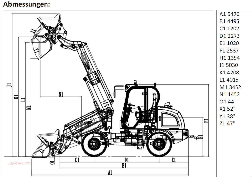 Kompaktlader tip Grizzly 812T 4WD Hoflader mit 2 Jahren mobile Garantie!, Neumaschine in Fohnsdorf (Poză 3)